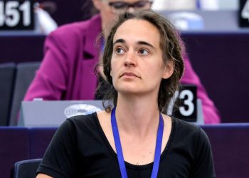 Carola Rackete all'Europarlamento (Foto: ANSA-EPA/RONALD WITTEK)