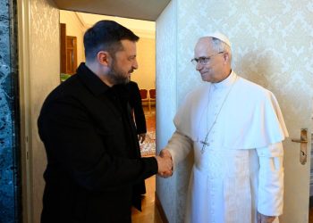 Zelensky con Papa Leone XIV