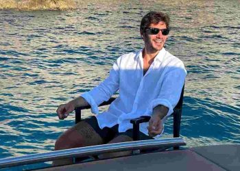 Stefano De Martino, yacht Santiago