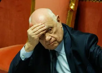 Il ministro della Giustizia Carlo Nordio in Senato durante il Question time, Roma, 10 Aprile 2025. ANSA/GIUSEPPE LAMI