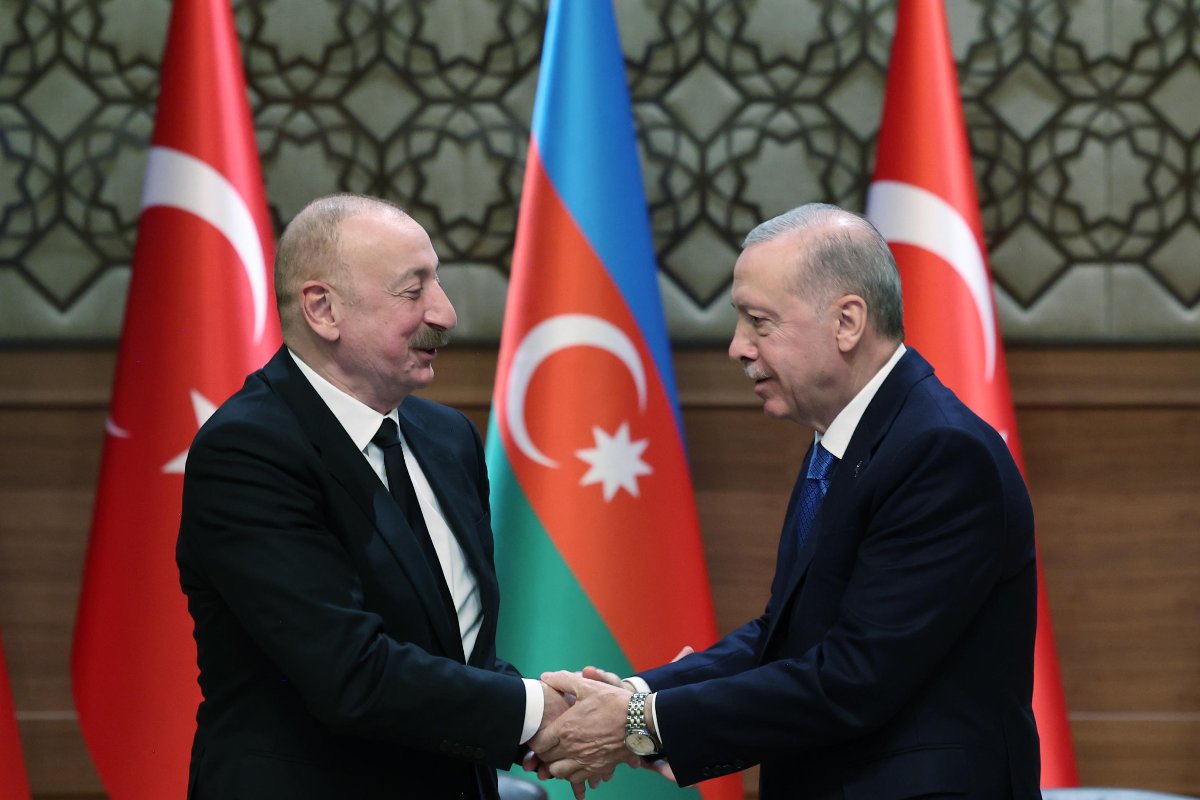 Erdogan con il leader dell'Azerbaijan