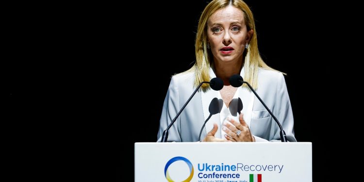 Meloni, Conferenza Ucraina