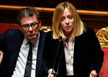 Giorgia Meloni, presidente del Consiglio, con il ministro dell'Economia Giancarlo Giorgetti (Ansa)