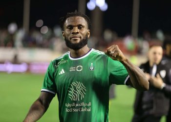 Franck Kessie esulta con l'Al Ahli (Foto ANSA)