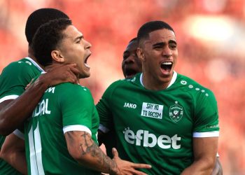 L'esultanza del Ludogorets (Foto ANSA)