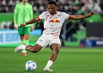 Lois Openda con la maglia del Lipsia (Foto ANSA)