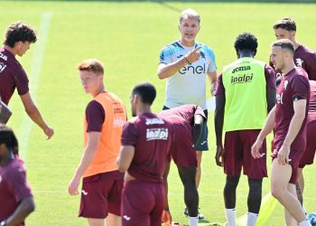 Il Torino al lavoro con Marco Baroni (Foto ANSA)