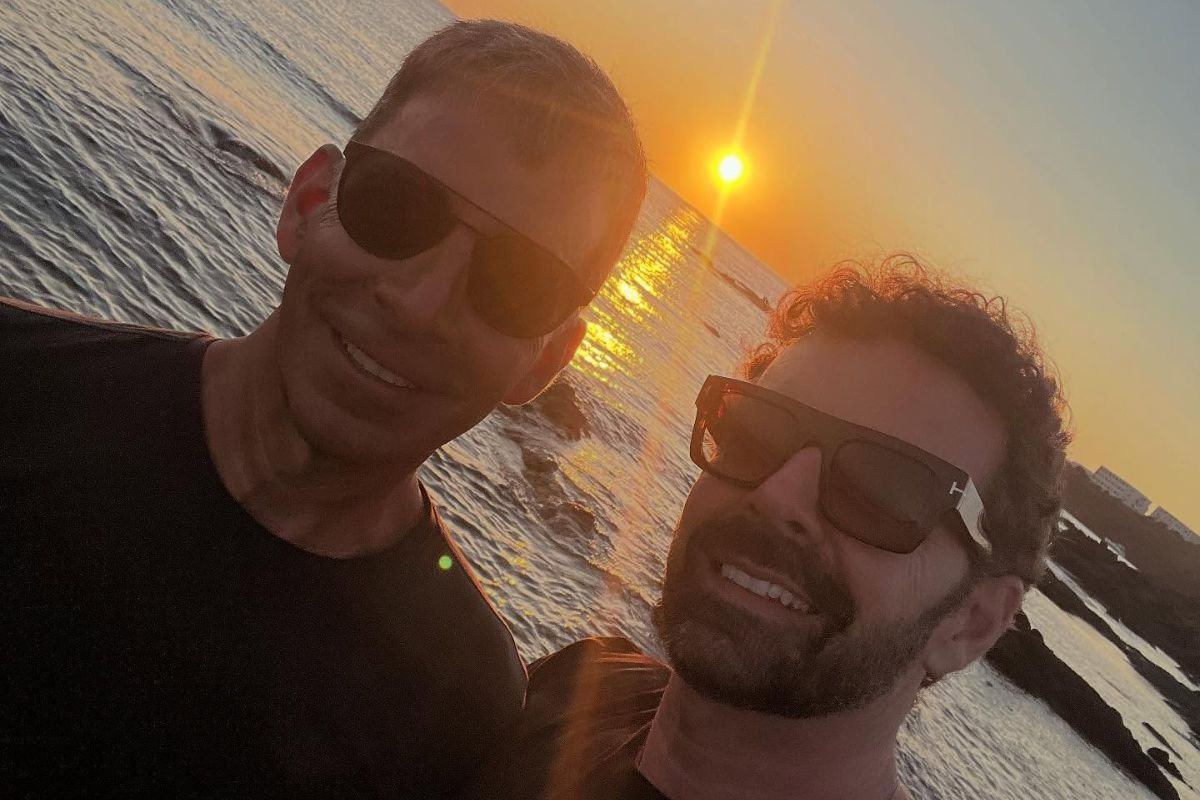 Alberto Matano e il marito Riccardo Mannino (Foto: Instagram)