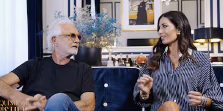 Elisabetta Gregoraci e Flavio Briatore (Foto: screen Raiplay)