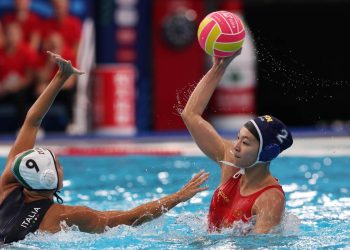 Dafne Bettini in Italia Cina ai Mondiali pallanuoto 2025 (Foto ANSA)
