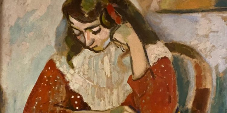 Henri Matisse, "Marguerite che legge" (1906, particolare)