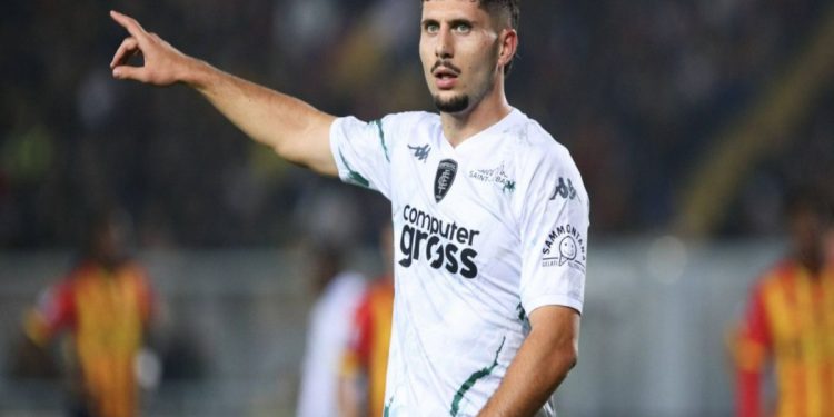 Liberato Cacace con la maglia dell'Empoli