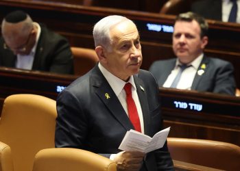 Il premier di Israele, Benjamin Netanyahu, alla Knesset (Ansa)