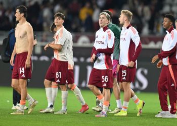 Roma giocatori gruppo