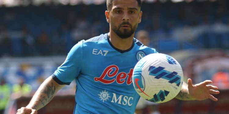 Lorenzo Insigne ai tempi del Napoli (Foto Ansa)