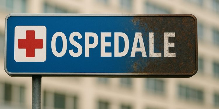 L'insegna di un ospedale (Foto: CHATGPT)