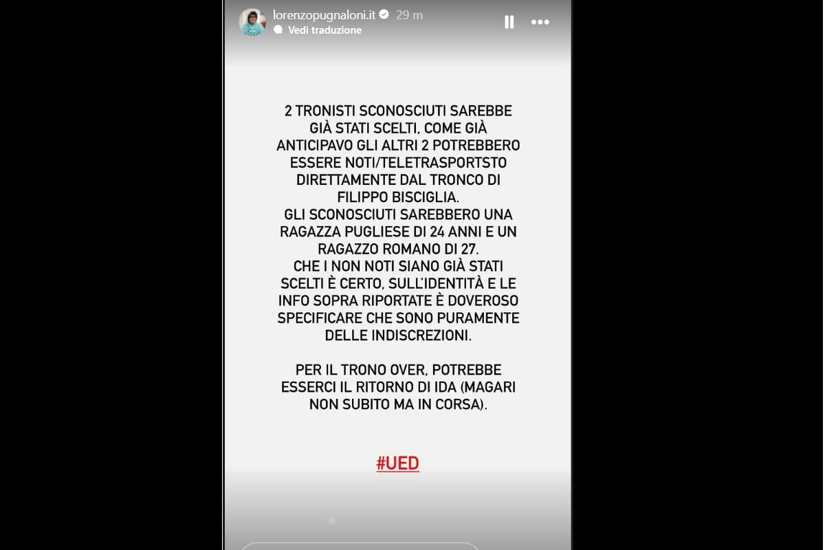 ida platano torna a uomini e donne