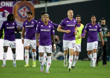I calciatori della Fiorentina (Foto ANSA)