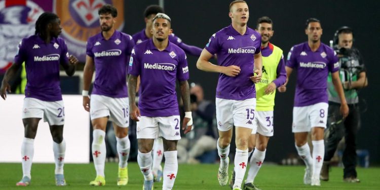 I calciatori della Fiorentina (Foto ANSA)