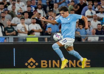 Matteo Cancellieri in azione con la Lazio (Foto Ansa)