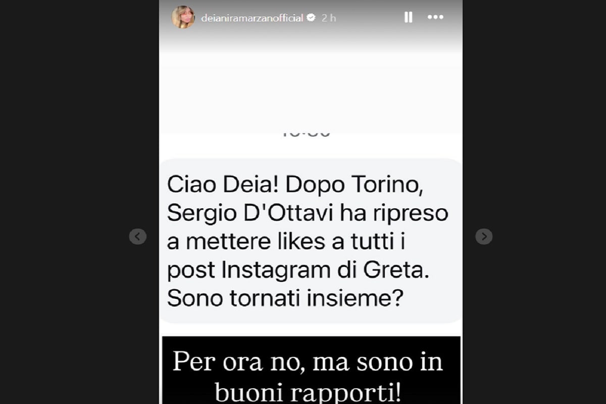 sergio d'ottavi e greta rossetti retroscena