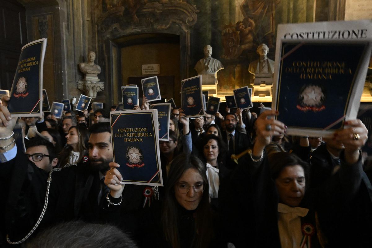 Protesta magistrati contro riforma giustizia