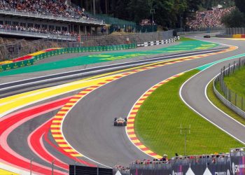 Il circuito di Spa-Francorchamps per il Gp Belgio di Formula 1 (Foto ANSA)