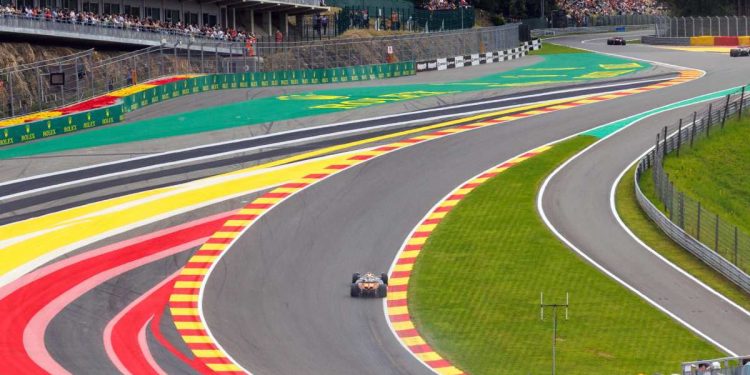 Il circuito di Spa-Francorchamps per il Gp Belgio di Formula 1 (Foto ANSA)