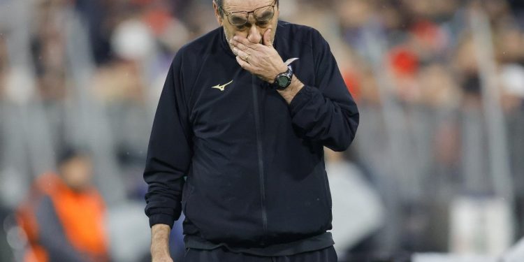 Maurizio Sarri, allenatore della Lazio (Foto ANSA)