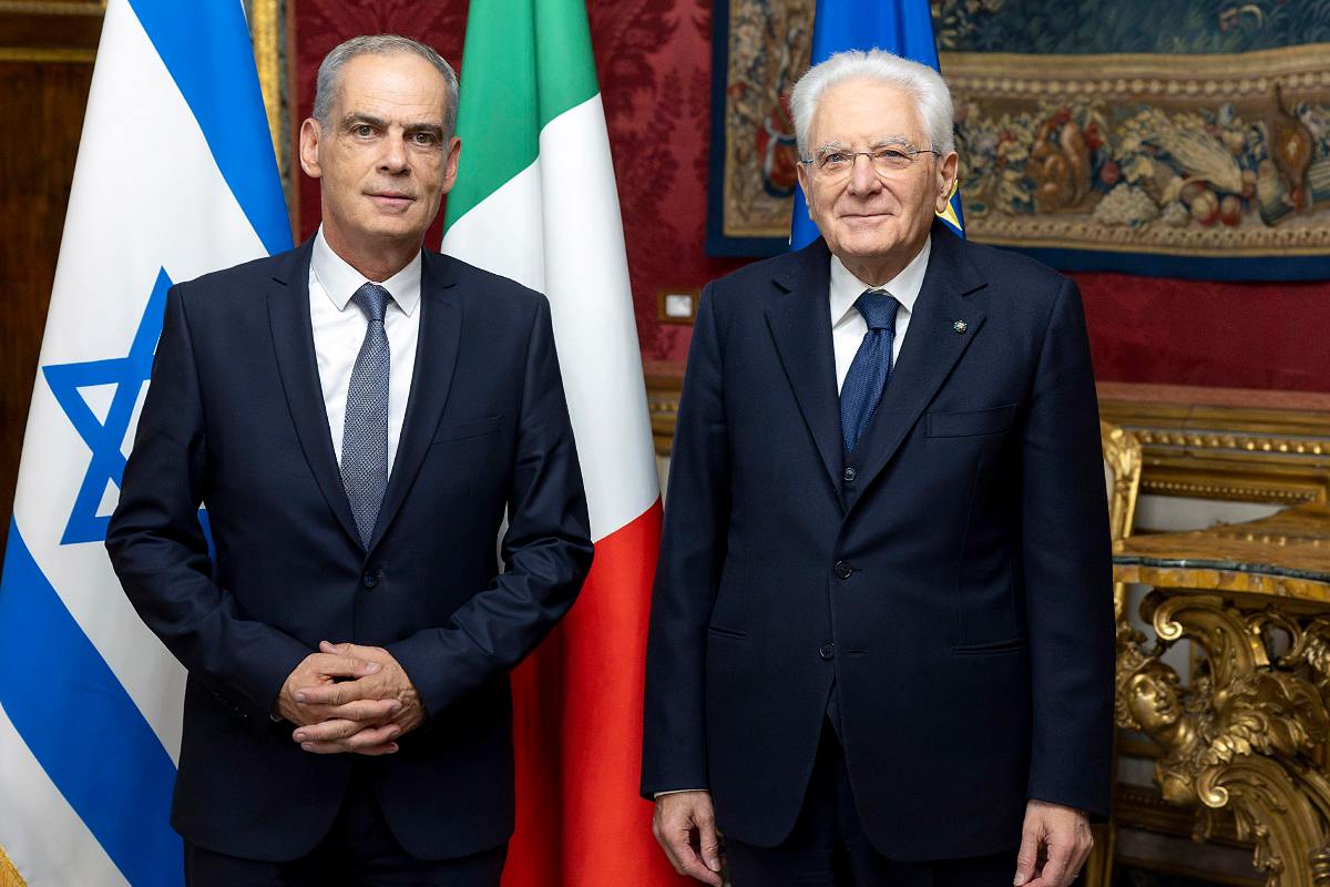 Ambasciatore Israele con Mattarella