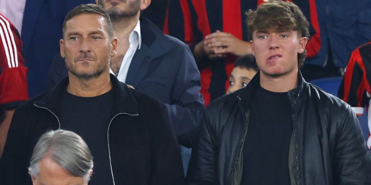 Francesco Totti e il figlio Cristian Totti