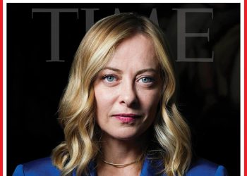 Meloni sulla copertina del Time