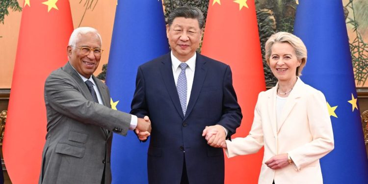 Von der Leyen, Costa e Xi Jinping