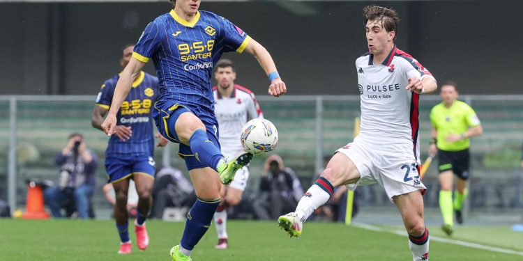 Ghilardi verona contro Genoa