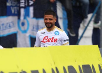 Lorenzo Insigne durante un Empoli-Napoli di Serie A (Foto Ansa)