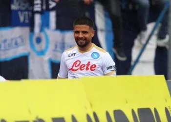 Lorenzo Insigne durante un Empoli-Napoli di Serie A (Foto Ansa)