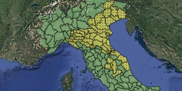Allerta meteo sabato 26 luglio 2025