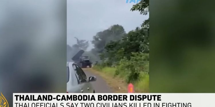 Scontri fra Thailandia e Cambogia (Foto: screen da Youtube)