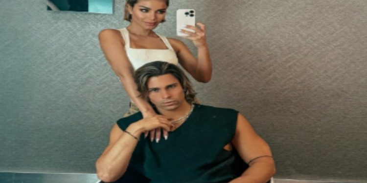 Luca Onestini e la fidanzata Aleska Genesis. (Foto: Web)