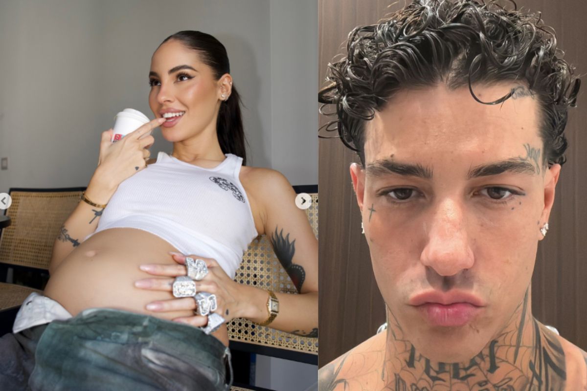 Giulia De Lellis con il pancione e Tony Effe