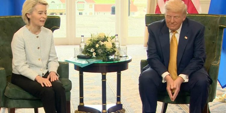Dazi, Trump con Von der Leyen