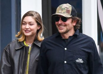 Gigi Hadid e Bradley Cooper (foto web)