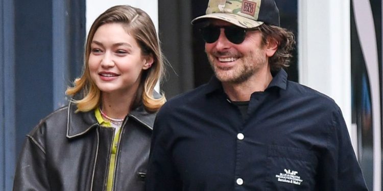 Gigi Hadid e Bradley Cooper (foto web)