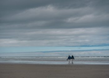 Pensionati in spiaggia