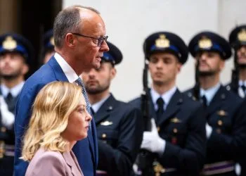 Giorgia Meloni e Friedrich Merz (Ansa)