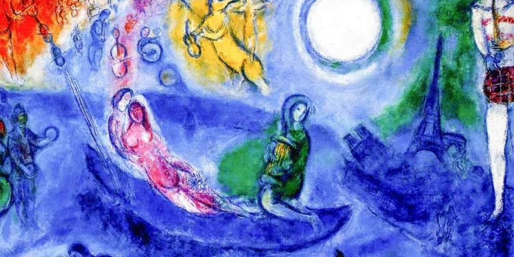 Marc Chagall, "Il concerto" (1957, particolare)