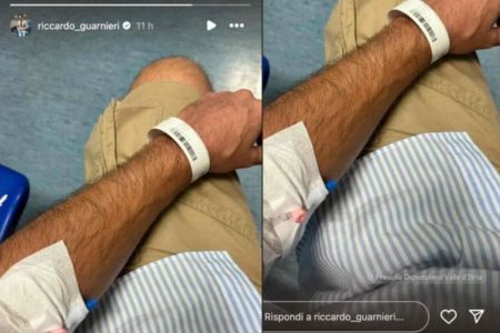 Riccardo Guarnieri di Uomini e Donne in ospedale