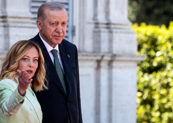 Giorgia Meloni e Recep Tayyip Erdogan (Ansa)