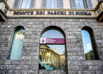 Monte dei Paschi di Siena, la sede di Piazza Cordusio a Milano (ANSA 2025, Mourad Balti Touati)