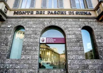 Monte dei Paschi di Siena, la sede di Piazza Cordusio a Milano (ANSA 2025, Mourad Balti Touati)